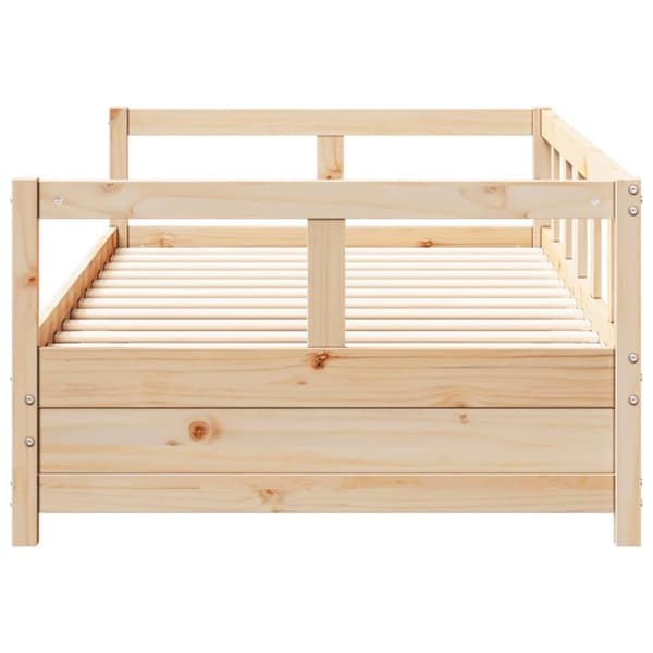 vidaXL daybed 90x200 cm massivt fyrretræ naturfarvet