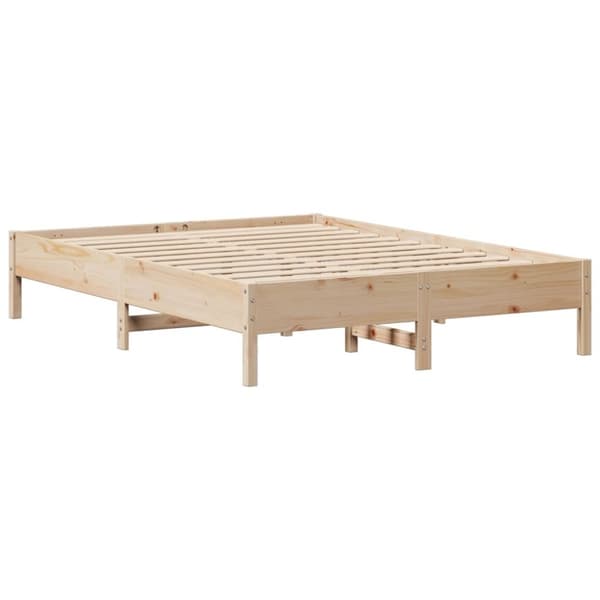 vidaXL sengeramme uden madras 160x200 cm massivt fyrretræ