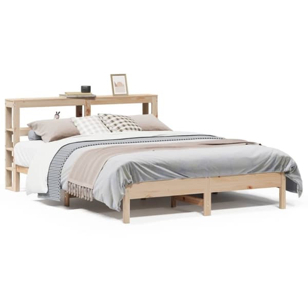 vidaXL sengeramme uden madras 160x200 cm massivt fyrretræ