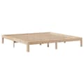 Pikkukuva 8 / 11: vidaXL Sängynrunko päädyllä 200x200 cm täysi mänty