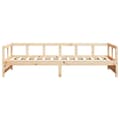Miniatyrbilde 6 av 11: vidaXL Dagseng naturell 90x190 cm heltre furu