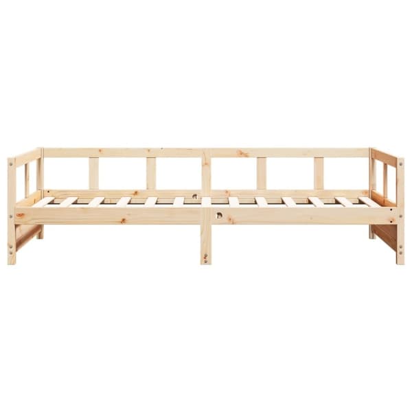 vidaXL Dagseng naturell 90x190 cm heltre furu