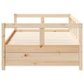 Miniatyrbilde 7 av 11: vidaXL Dagseng naturell 90x190 cm heltre furu