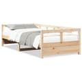 Miniatyrbilde 2 av 11: vidaXL Dagseng naturell 90x190 cm heltre furu