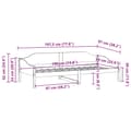 Miniatyrbilde 11 av 11: vidaXL Sengeramme uten madrass 90x190 cm heltre furu