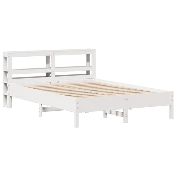 vidaXL Sengeramme uten madrass hvit 140x190 cm heltre furu