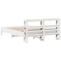 Miniatyrbilde 7 av 11: vidaXL Sengeramme uten madrass hvit 140x190 cm heltre furu