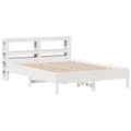 Miniatyrbilde 1 av 11: vidaXL Sengeramme uten madrass hvit 140x190 cm heltre furu