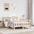 Miniatyrbilde 4 av 11: vidaXL Sengeramme uten madrass 150x200 cm heltre furu