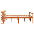 Miniatyrbilde 6 av 11: vidaXL Sengeramme med hodegavl voksbrun 135x190 cm heltre furu
