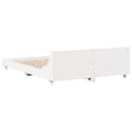 Miniatyrbilde 7 av 10: vidaXL Sengeramme uten madrass hvit 120x190 cm heltre furu