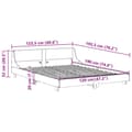 Miniatyrbilde 10 av 10: vidaXL Sengeramme uten madrass hvit 120x190 cm heltre furu