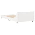 Miniatyrbilde 7 av 10: vidaXL Sengeramme uten madrass hvit 90x200 cm heltre furu