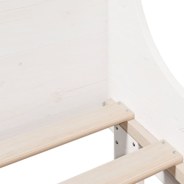 vidaXL Sengeramme uten madrass hvit 90x200 cm heltre furu