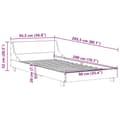 Miniatyrbilde 10 av 10: vidaXL Sengeramme uten madrass hvit 90x200 cm heltre furu