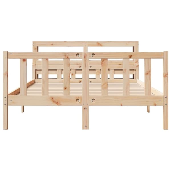 vidaXL sengeramme uden madras 120x190 cm massivt fyrretræ