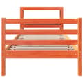 Miniatyrbilde 5 av 11: vidaXL Sengeramme uten madrass voksbrun 90x190 cm heltre furu