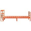 Miniatyrbilde 8 av 11: vidaXL Sengeramme uten madrass voksbrun 90x190 cm heltre furu