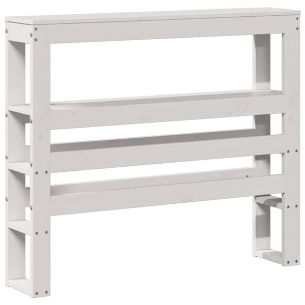 vidaXL Sengeramme uten madrass hvit 100x200 cm heltre furu