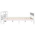 Miniatyrbilde 6 av 11: vidaXL Sengeramme uten madrass hvit 135x190 cm heltre furu