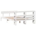 Miniatyrbilde 7 av 11: vidaXL Sengeramme uten madrass hvit 135x190 cm heltre furu