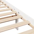 Miniatyrbilde 10 av 11: vidaXL Sengeramme uten madrass hvit 135x190 cm heltre furu