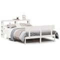 Miniatyrbilde 2 av 11: vidaXL Sengeramme uten madrass hvit 135x190 cm heltre furu