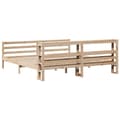 Miniatyrbilde 7 av 11: vidaXL Sengeramme med madrass 200x200 cm heltre furu