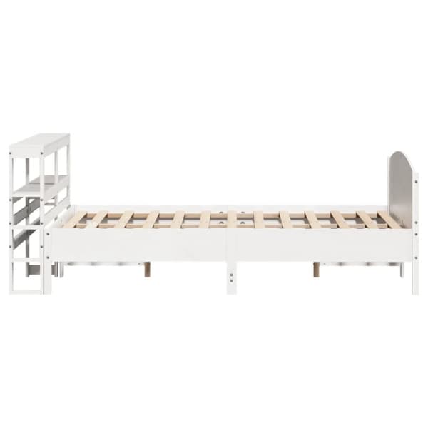 vidaXL sengeramme uden madras 150x200 cm massivt fyrretræ hvid