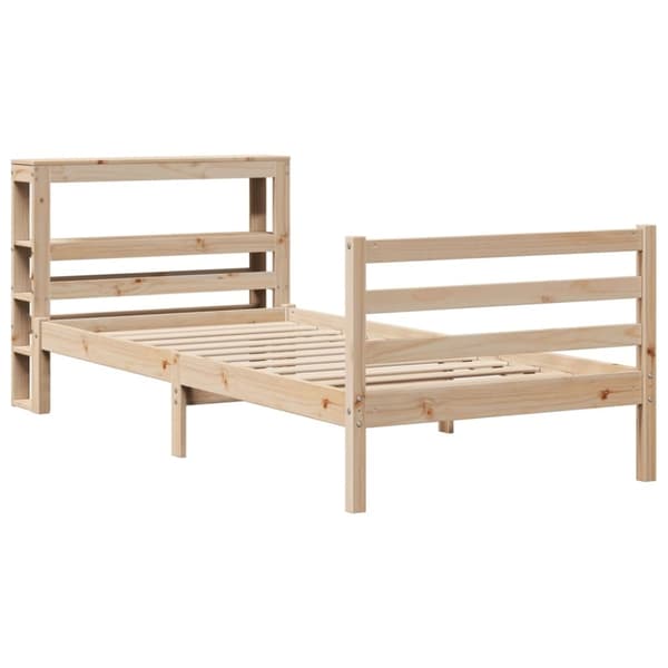 vidaXL Sengeramme uten madrass 100x200 cm heltre furu