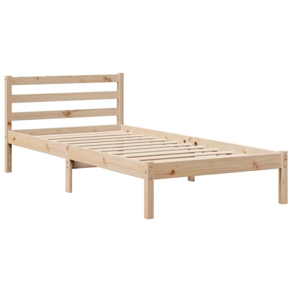 vidaXL Sengeramme uten madrass 100x200 cm heltre furu