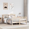 Miniatyrbilde 4 av 11: vidaXL Sengeramme uten madrass 120x200 cm heltre furu