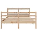 Miniatyrbilde 5 av 11: vidaXL Sengeramme uten madrass 120x200 cm heltre furu