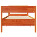 Miniatyrbilde 5 av 11: vidaXL Sengeramme uten madrass voksbrun 90x200 cm heltre furu
