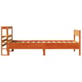 Miniatyrbilde 6 av 11: vidaXL Sengeramme uten madrass voksbrun 90x200 cm heltre furu