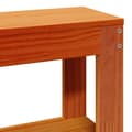 Miniatyrbilde 11 av 11: vidaXL Sengeramme uten madrass voksbrun 90x200 cm heltre furu