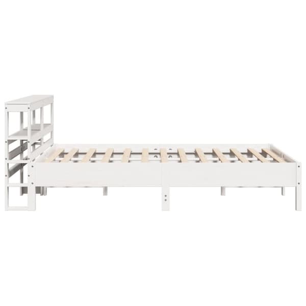 vidaXL Sengeramme uten madrass hvit 140x200 cm heltre furu