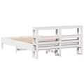 Miniatyrbilde 7 av 11: vidaXL Sengeramme uten madrass hvit 140x200 cm heltre furu