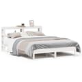 Miniatyrbilde 2 av 11: vidaXL Sengeramme uten madrass hvit 140x200 cm heltre furu