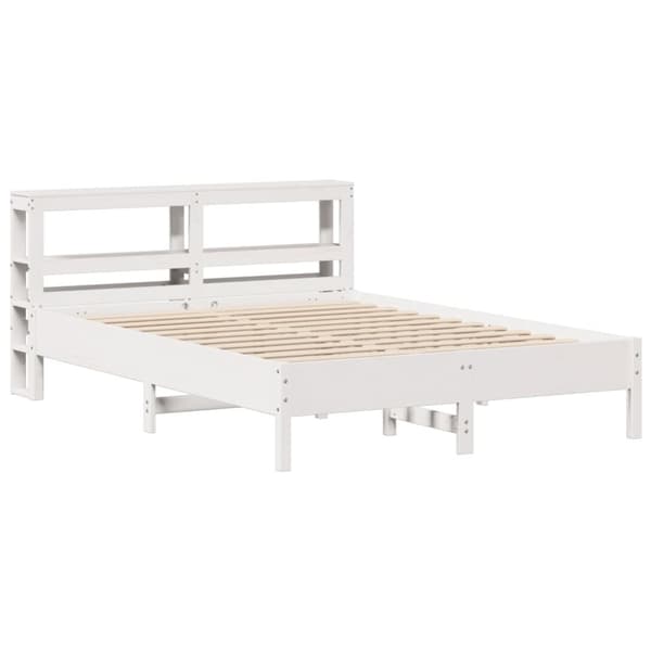vidaXL Sengeramme uten madrass hvit 140x200 cm heltre furu