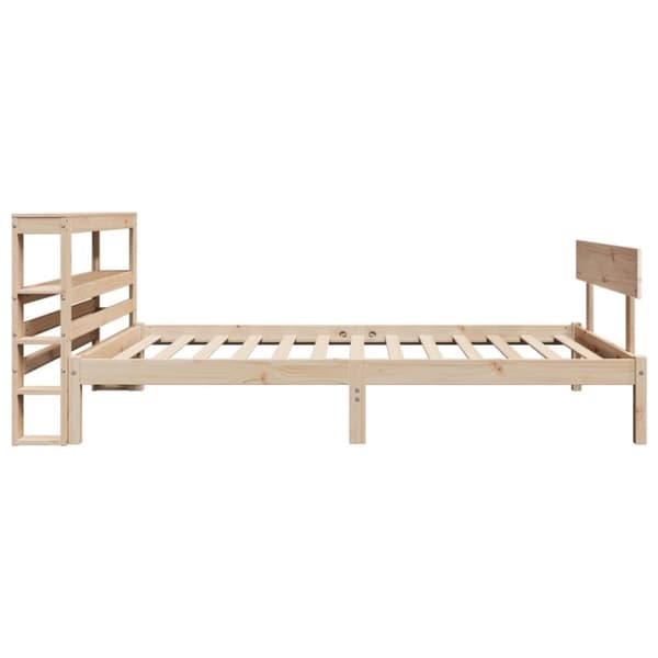 vidaXL Sängynrunko ilman patjaa 90x200 cm täysi mänty