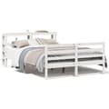 Miniatyrbilde 3 av 11: vidaXL Sengeramme uten madrass hvit 140x190 cm heltre furu