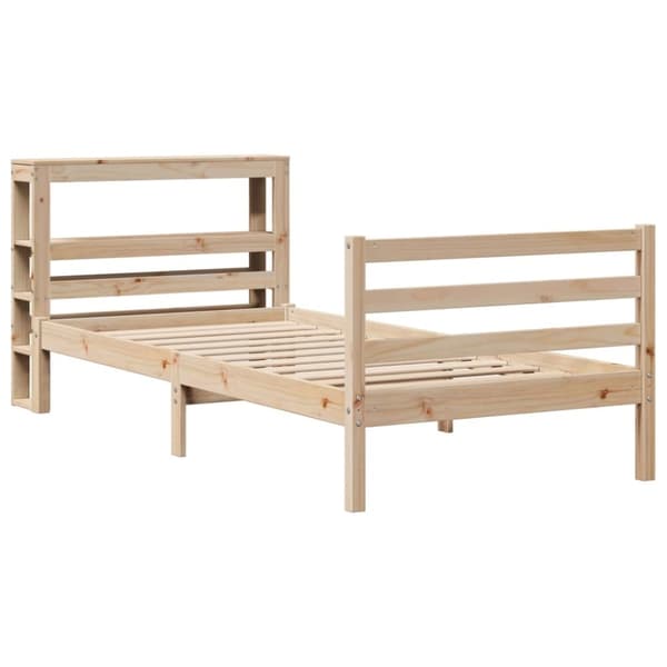 vidaXL Sengeramme uten madrass 90x200 cm heltre furu