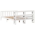 Miniatyrbilde 7 av 11: vidaXL Sengeramme uten madrass hvit 140x190 cm heltre furu