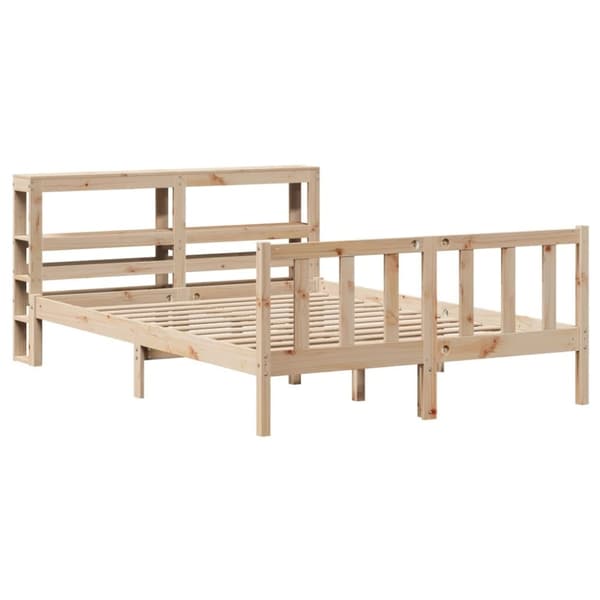 vidaXL Sengeramme uten madrass 120x200 cm heltre furu