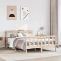 Miniatyrbilde 2 av 11: vidaXL Sengeramme uten madrass 120x200 cm heltre furu