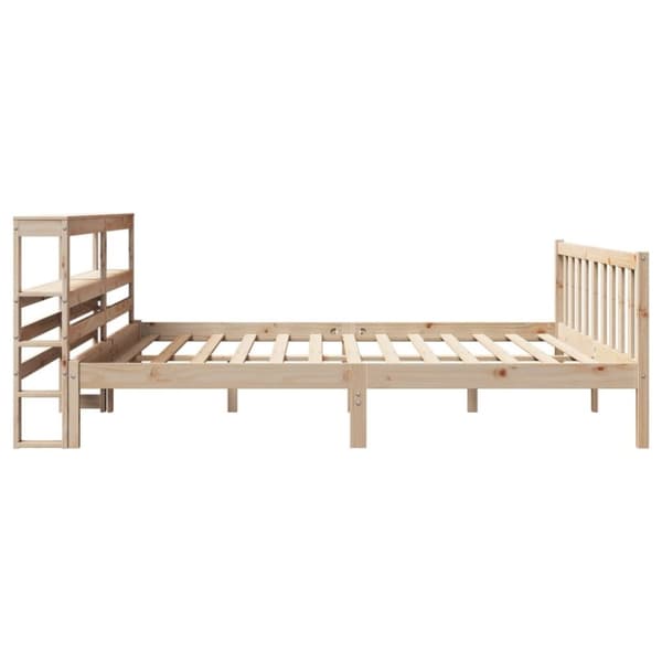 vidaXL sengeramme uden madras 200x200 cm massivt fyrretræ