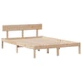 Miniatyrbilde 9 av 11: vidaXL Sengeramme uten madrass 150x200 cm heltre furu