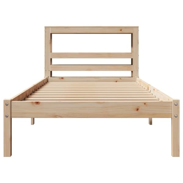 vidaXL Sengeramme uten madrass 90x190 cm heltre furu