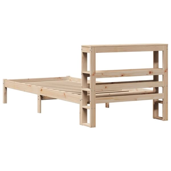 vidaXL Sengeramme uten madrass 90x190 cm heltre furu